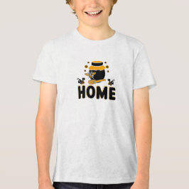 Camiseta de Cartoon Bee Honey Jar "HOME"