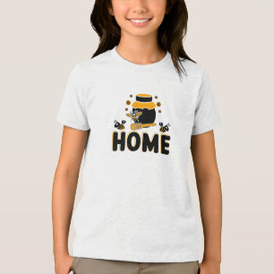 Camiseta de Cartoon Bee Honey Jar "HOME"