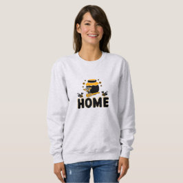 Camiseta de Cartoon Bee Honey Jar "HOME"