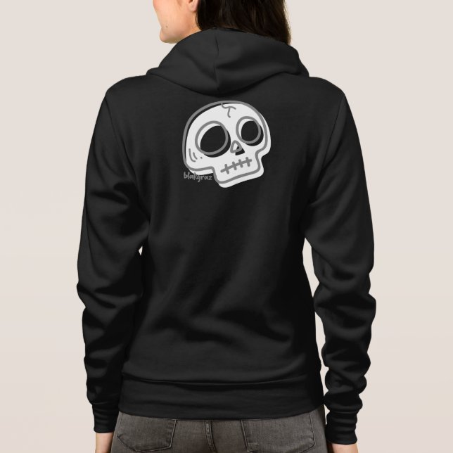 Camiseta de Cartoon Blakgraz Cute Skull (Verso)