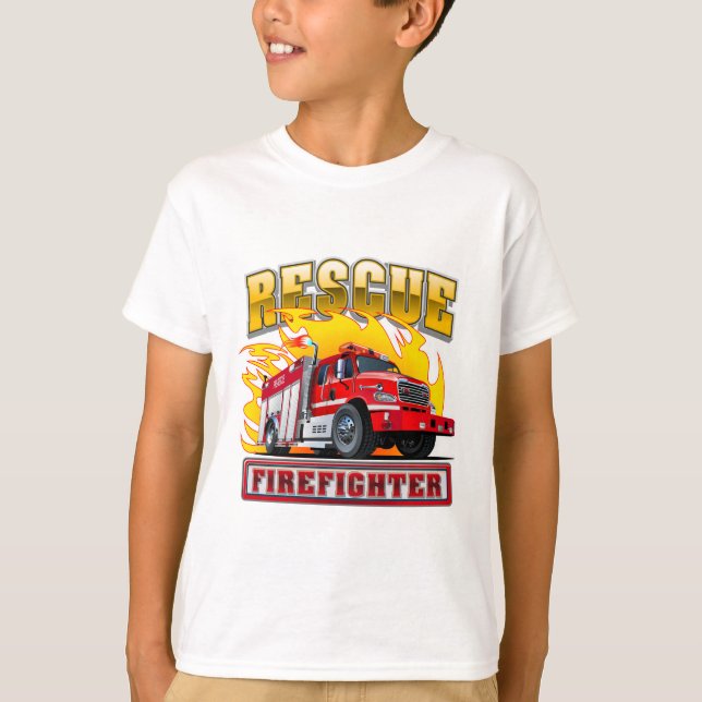 Camiseta de Cartoon Fire (Frente)