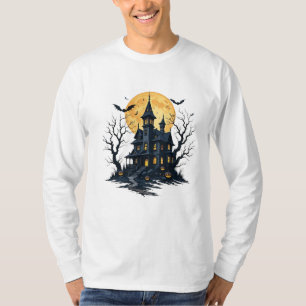 camiseta de casa assombrada design
