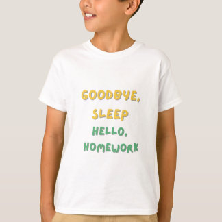 Camiseta de Casa Sonolenta de Volta à Escola