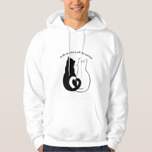 Camiseta de Casal Amor Citação Preto e Branco