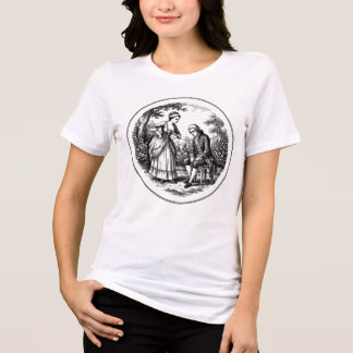 Camiseta de casal brigando repreendendo