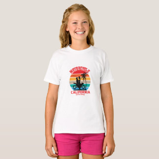 Camiseta de Casal de Motocicleta da Califórnia