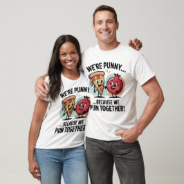 Camiseta de Casal Engraçada e Punny | Cute Food Lo