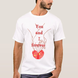 Camiseta de casal "Você e Eu Para Sempre"