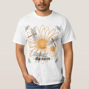 Camiseta de casamento da Casa Branca Daisy