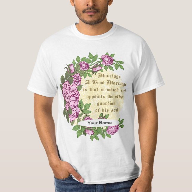 Camiseta de casamento do casamento Verse (Frente)