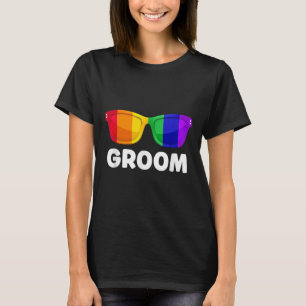 Camiseta de casamento do noivo da festa de solteir