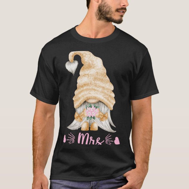 Camiseta de casamento engraçada do Sr. e da Sra. G (Frente)