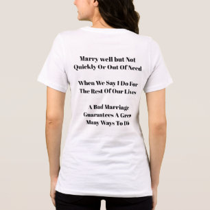 Camiseta de Casamento Ruim