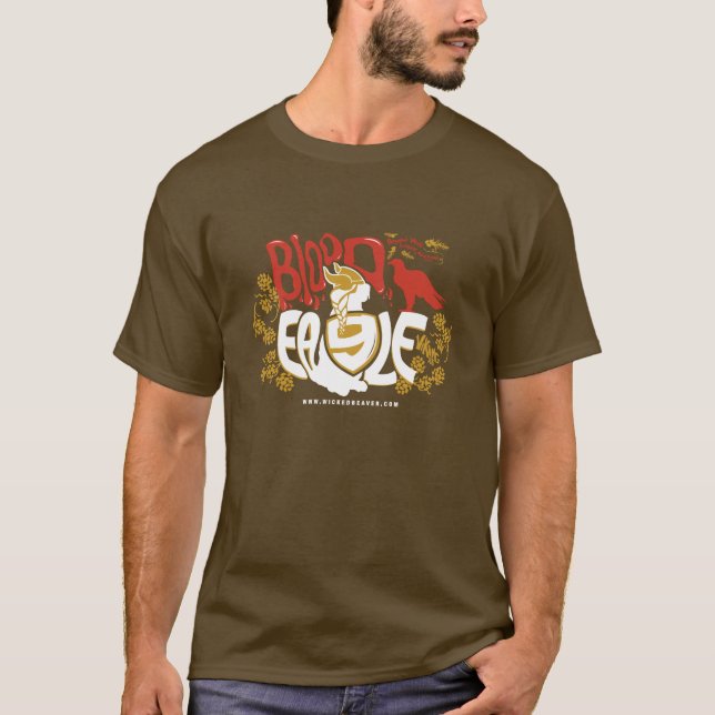 Camiseta de castor malvado Viking Ale T Shirt (Frente)