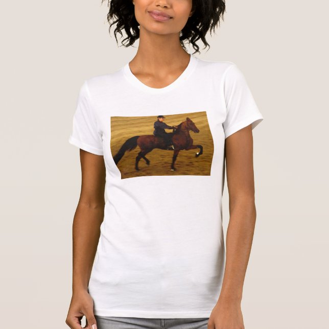 Camiseta de cavalo de sela (Frente)