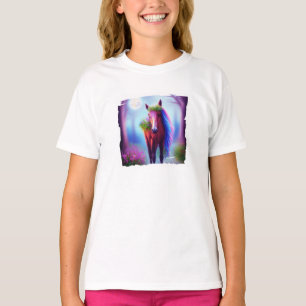 Camiseta de cavalo fantasia