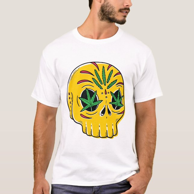 Camiseta de Caveira de Erva (Frente)