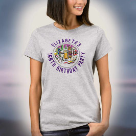 Camiseta de Celebração de 100 Anos de Idade