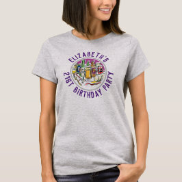 Camiseta de Celebração de Aniversário de 21 Anos