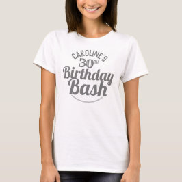Camiseta de Celebração de Aniversário de 30 Anos