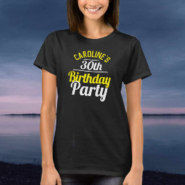 Camiseta de Celebração de Aniversário de 30 Anos