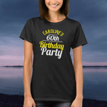 Camiseta de Celebração de Aniversário de 60 Anos