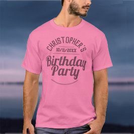 Camiseta de Celebração de Aniversário de Homem