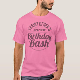 Camiseta de Celebração de Aniversário de Homem