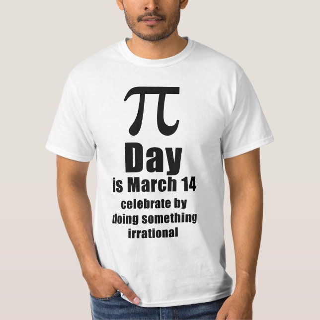 Camiseta de celebração do Dia do Pi (Frente)
