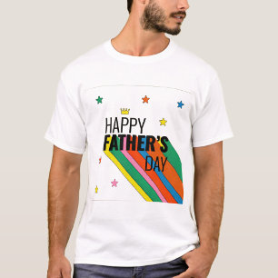 Camiseta de Celebração do Dia dos Pais Moderna