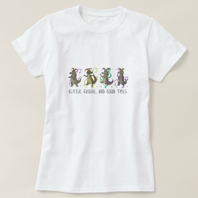 Camiseta de Celebração do Mardi Gras (Frente do Design)