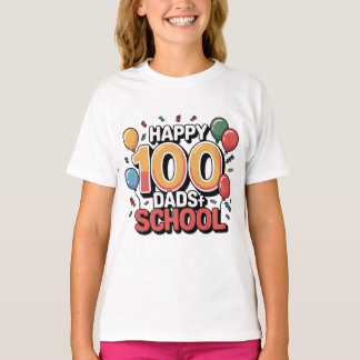 Camiseta de Celebração dos 100 Dias de Escola