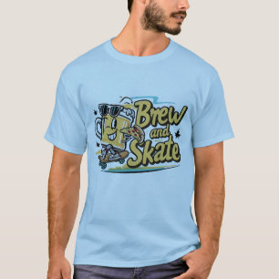 Camiseta de cerveja e pizza