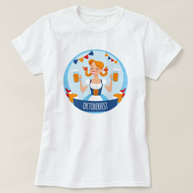 Camiseta de Cerveja Oktoberfest (Frente do Design)