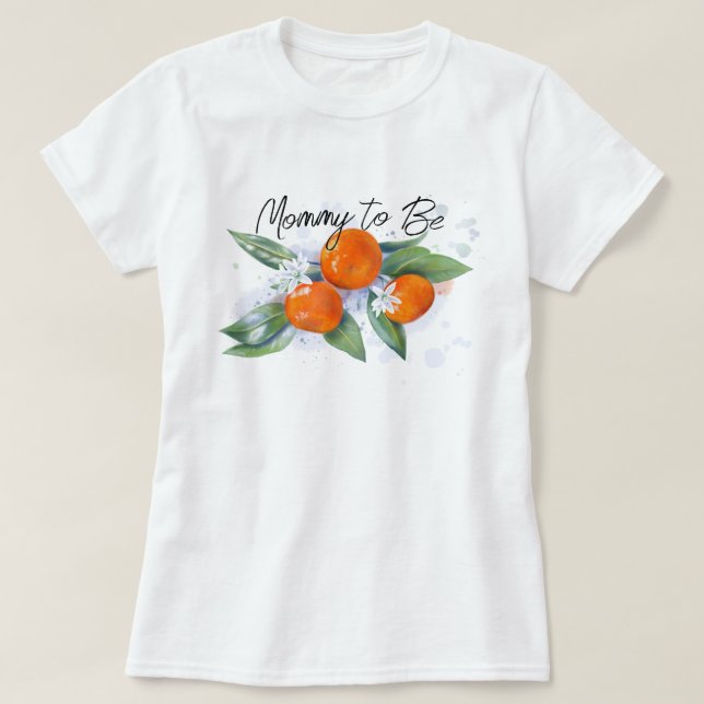 Camiseta de chá de bebê "Mamãe em expectativa"  (Frente do Design)