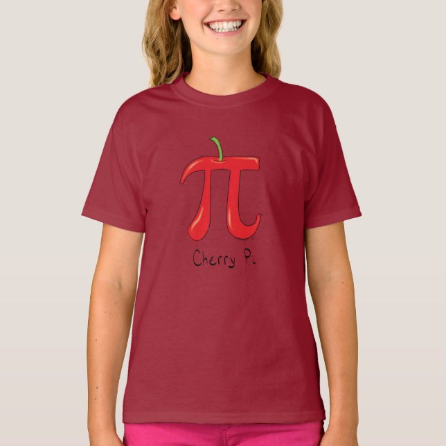 Camiseta de Cherry Pi Cute Math Pi Day (Frente)