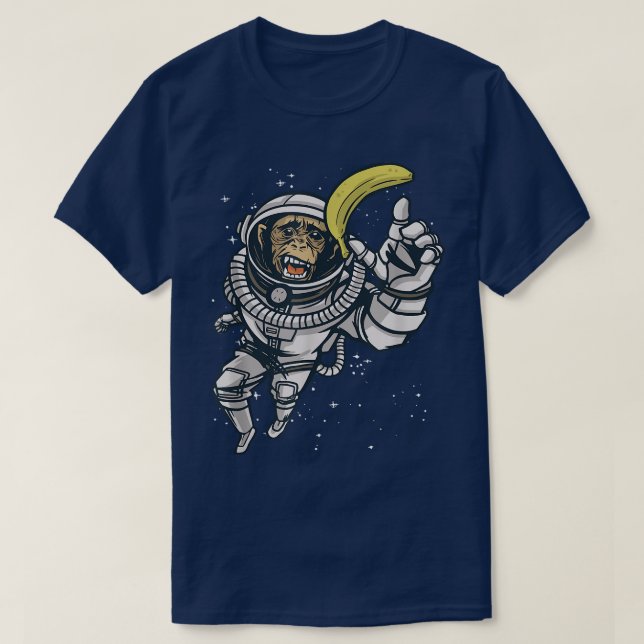 Camiseta de Chimp Banana (Frente do Design)