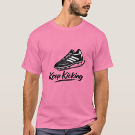 Camiseta de chute de futebol Keep Kicking