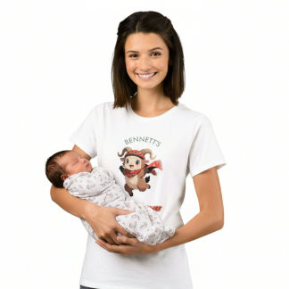 Camiseta de Chuveiro de Bebê Inverno Carneiro Fofo