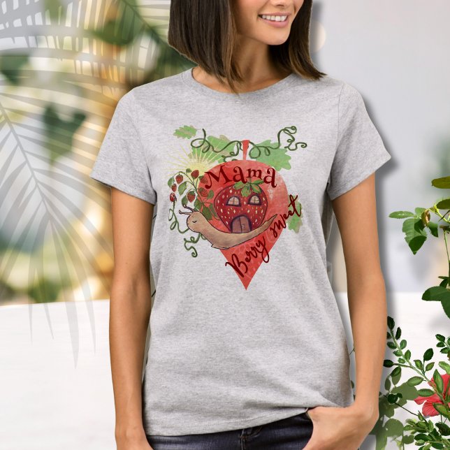 Camiseta de Chuveiro de Bebê Mama Berry Sweet (Mama Berry Sweet Baby Shower T-Shirt)