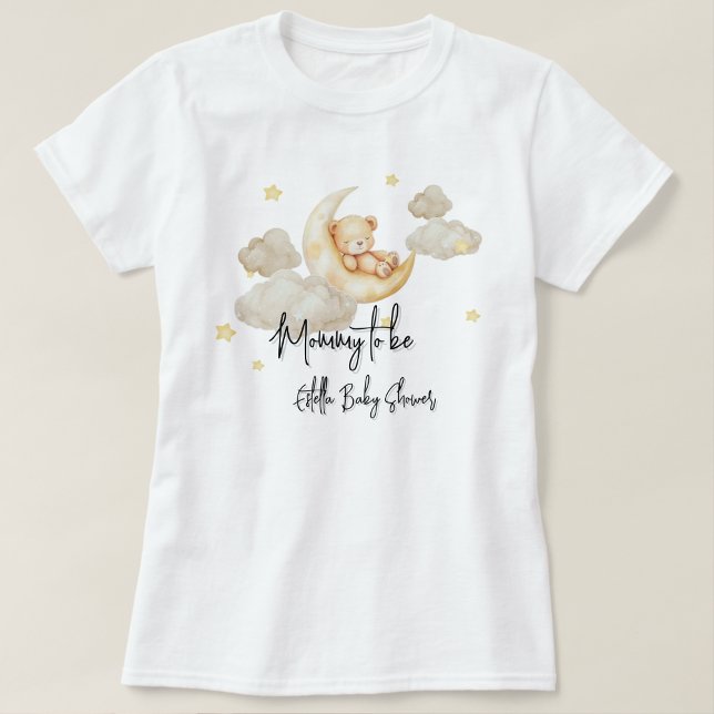 Camiseta de Chuveiro de Bebê Over The Moon para Ma (Criador carregado)