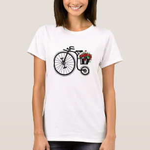 Camiseta de Ciclismo de Flores Românticas