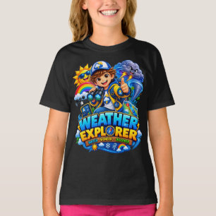 Camiseta de Ciência STEM para Crianças Exploradora