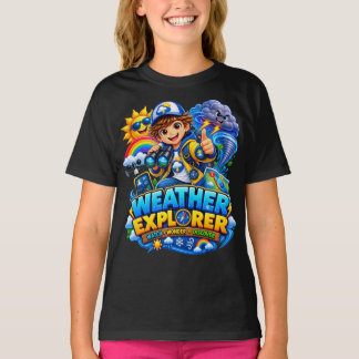 Camiseta de Ciência STEM para Crianças Exploradora