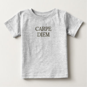 Camiseta de cinza Carpe Diem