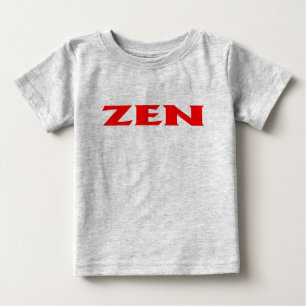 Camiseta de cinza vermelha Zen