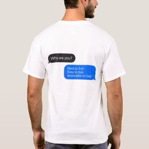 Camiseta de Citação de Mensagem de Bolha de Texto