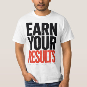 Camiseta de Citação de Motivação para o Seu Result