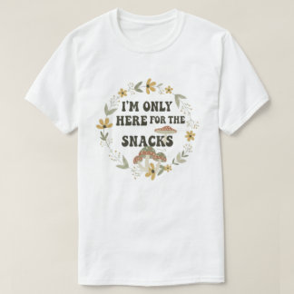 Camiseta de Citação Divertida de Comida com Coroa