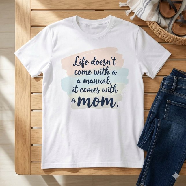 Camiseta de Citação do Dia das Mães com Rótulo Mod (Criador carregado)